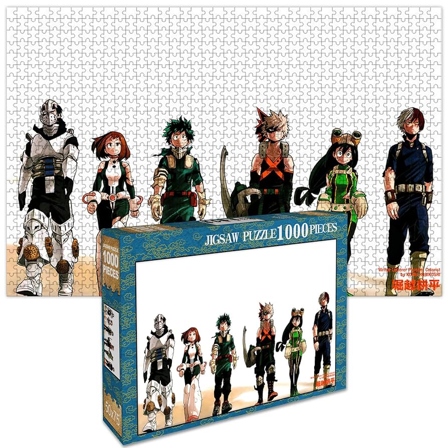 ヒロアカ　1000ピースパズル Amazon.co.jp: ヒロアカ パズル 1000ピースオールマイト 爆豪